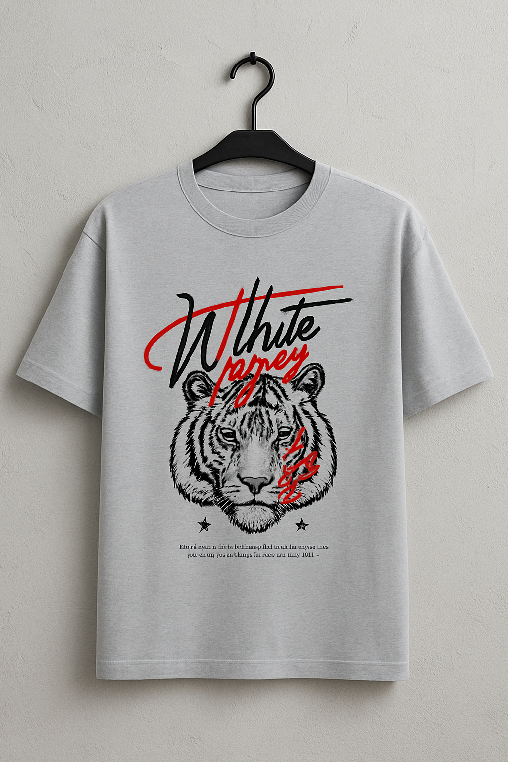 White Tiger Oversized Classic T-Shirt