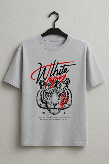 White Tiger Oversized Classic T-Shirt